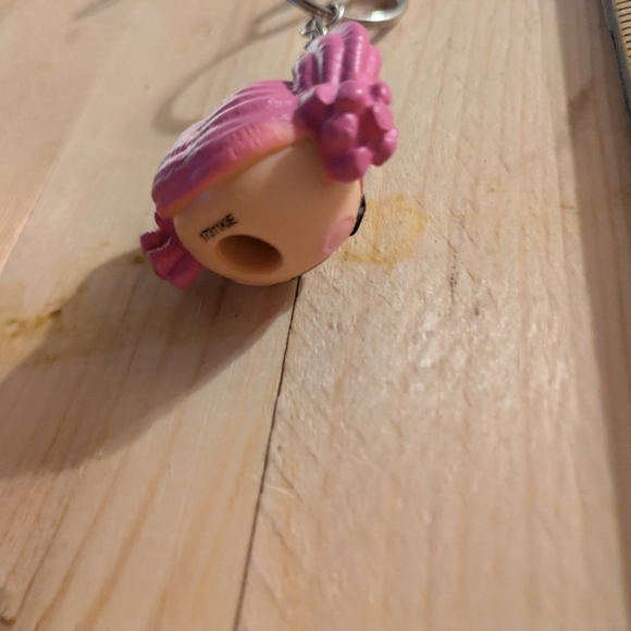 Pink Keychain Toy with Clip Handmade - Picture 5 of 5